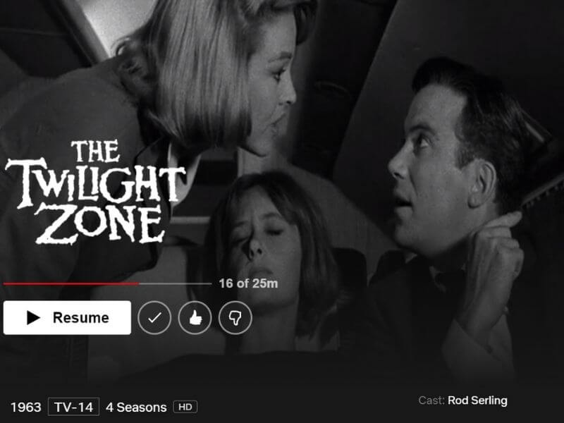  The Twilight Zone on netflix